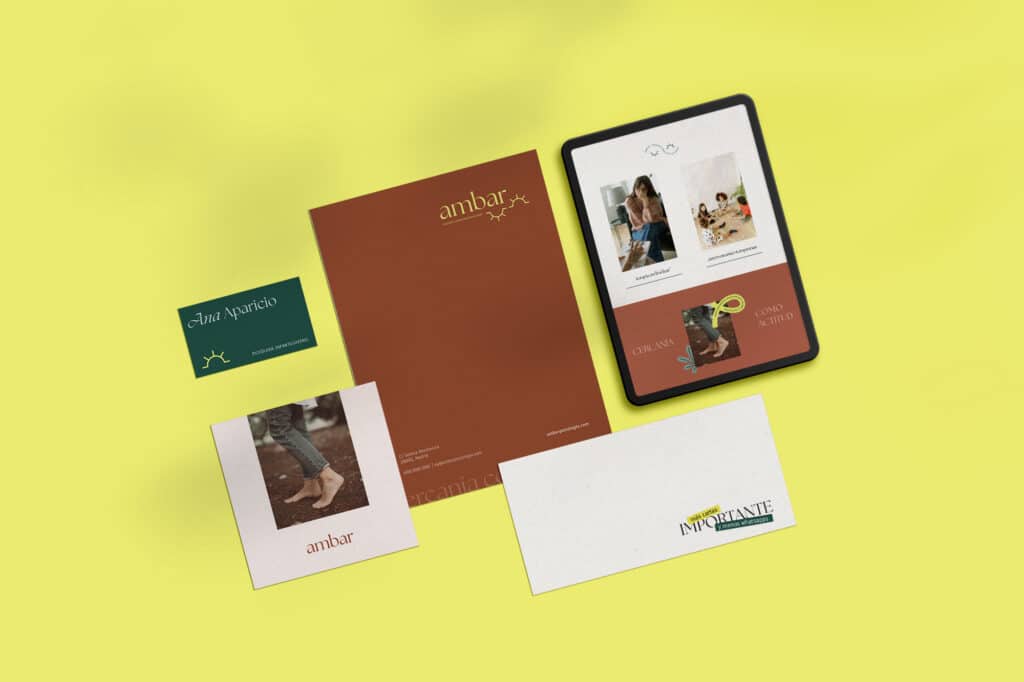 ambar psicología branding y diseño web.