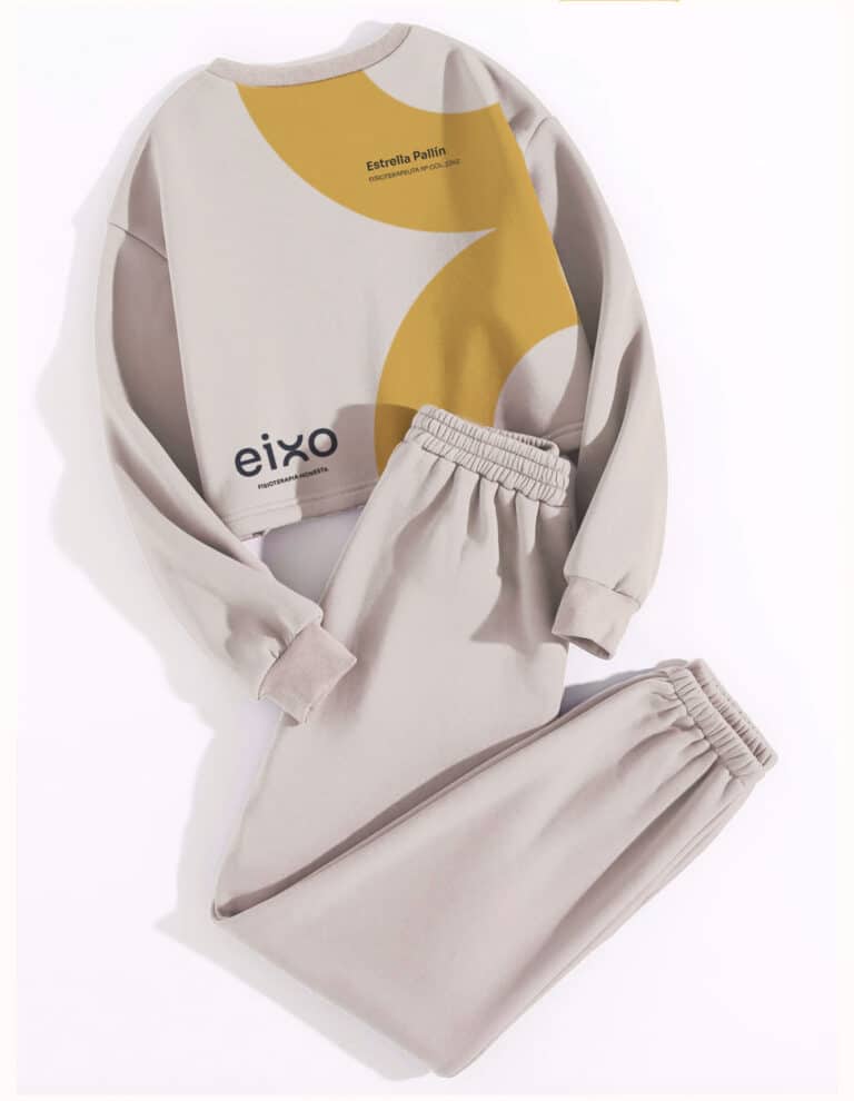 Chándal corporativo de Eixo, uniforme para clínica de fisioterapia