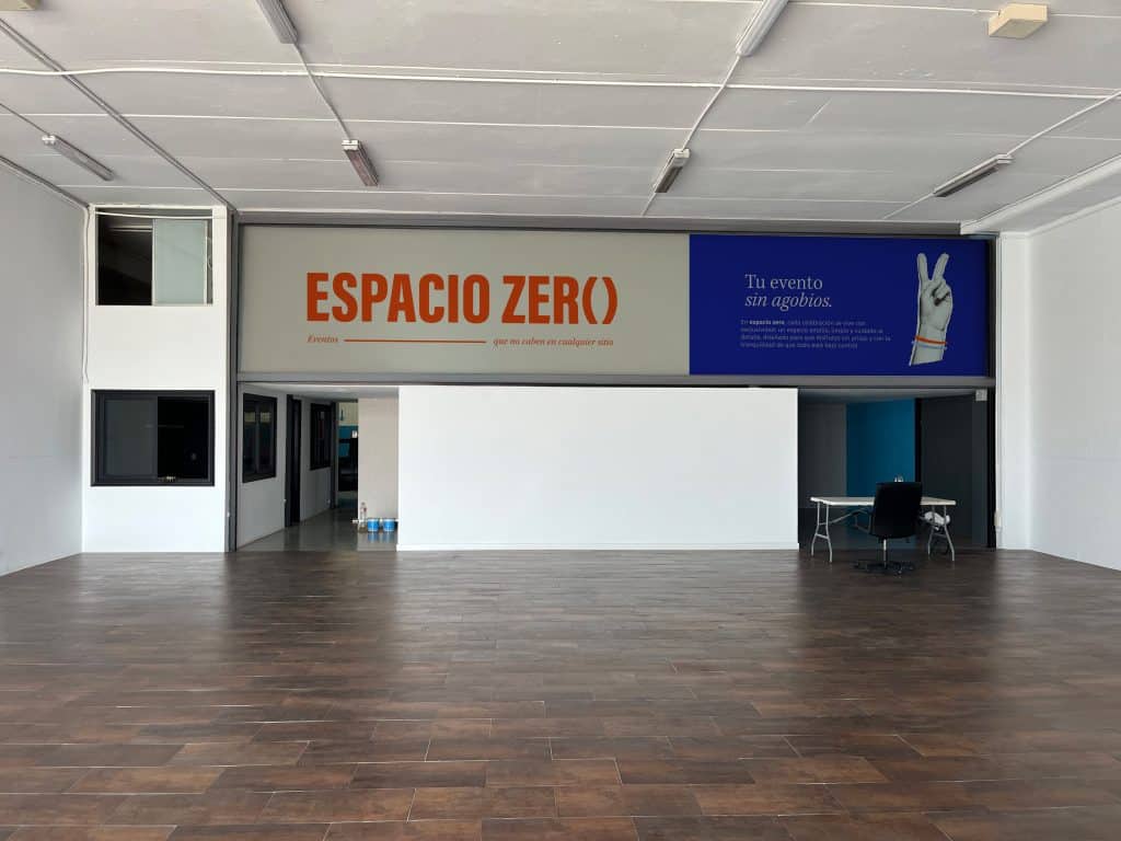 interior del local espacio zero